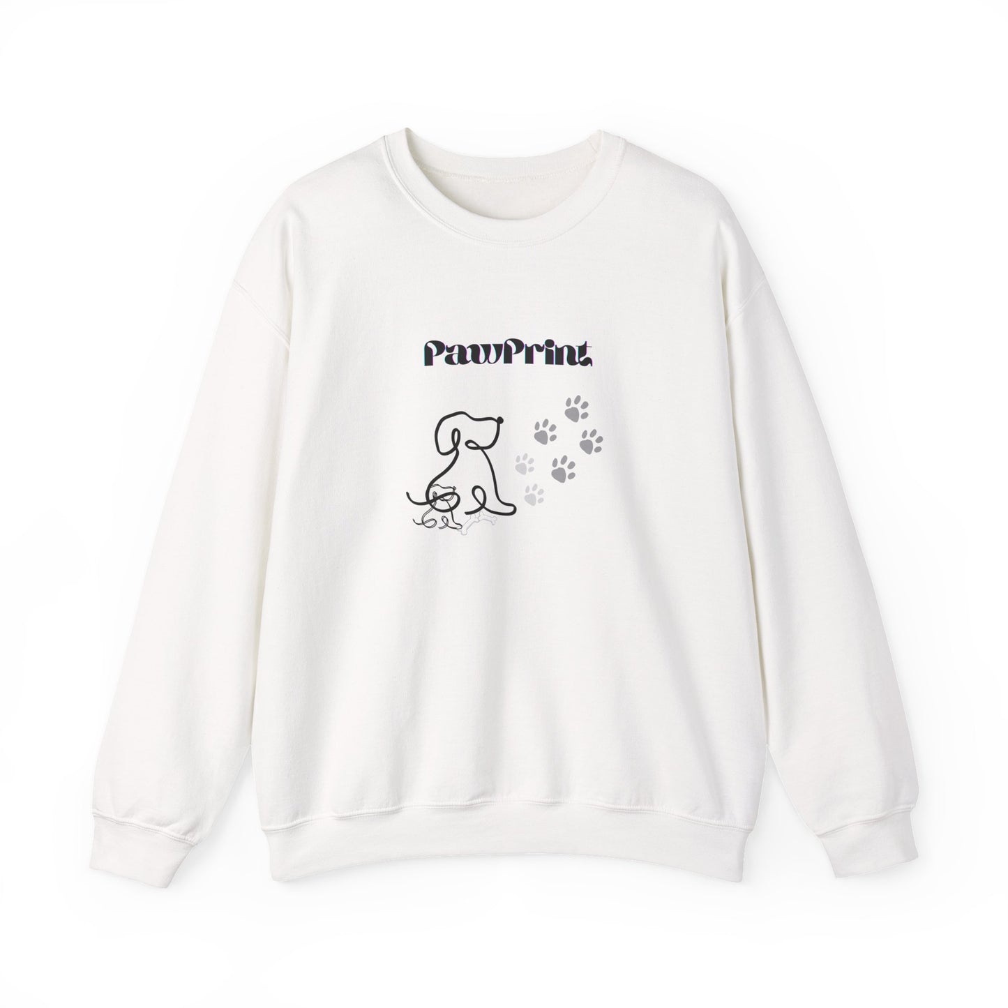 PawPrint Cozy Sweatshirt β Chic Dog Mom & Pet Lover Crewneck