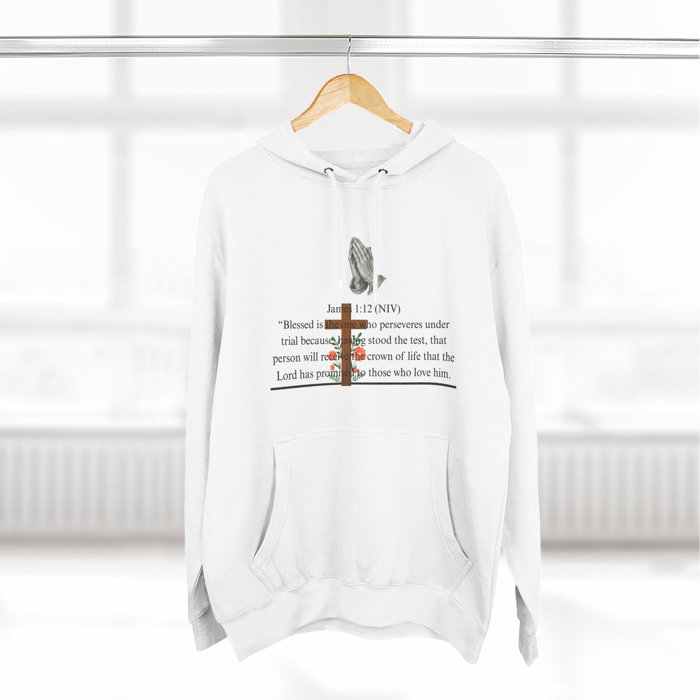 Faith Hoodie | Christian Fleece | Inspirational & Cozy Religious Apparel