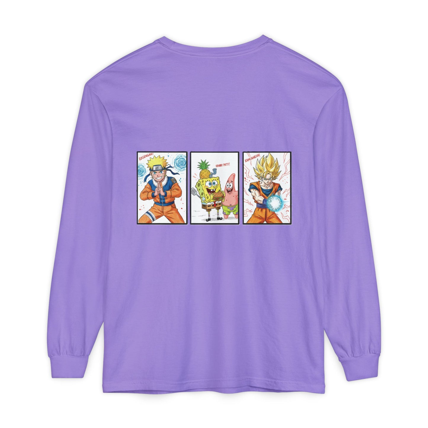 Anime Character Long Sleeve T-Shirt - Cool Unisex Graphic Tee for Anime Fans