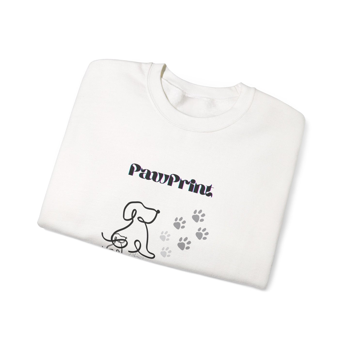 PawPrint Cozy Sweatshirt β Chic Dog Mom & Pet Lover Crewneck