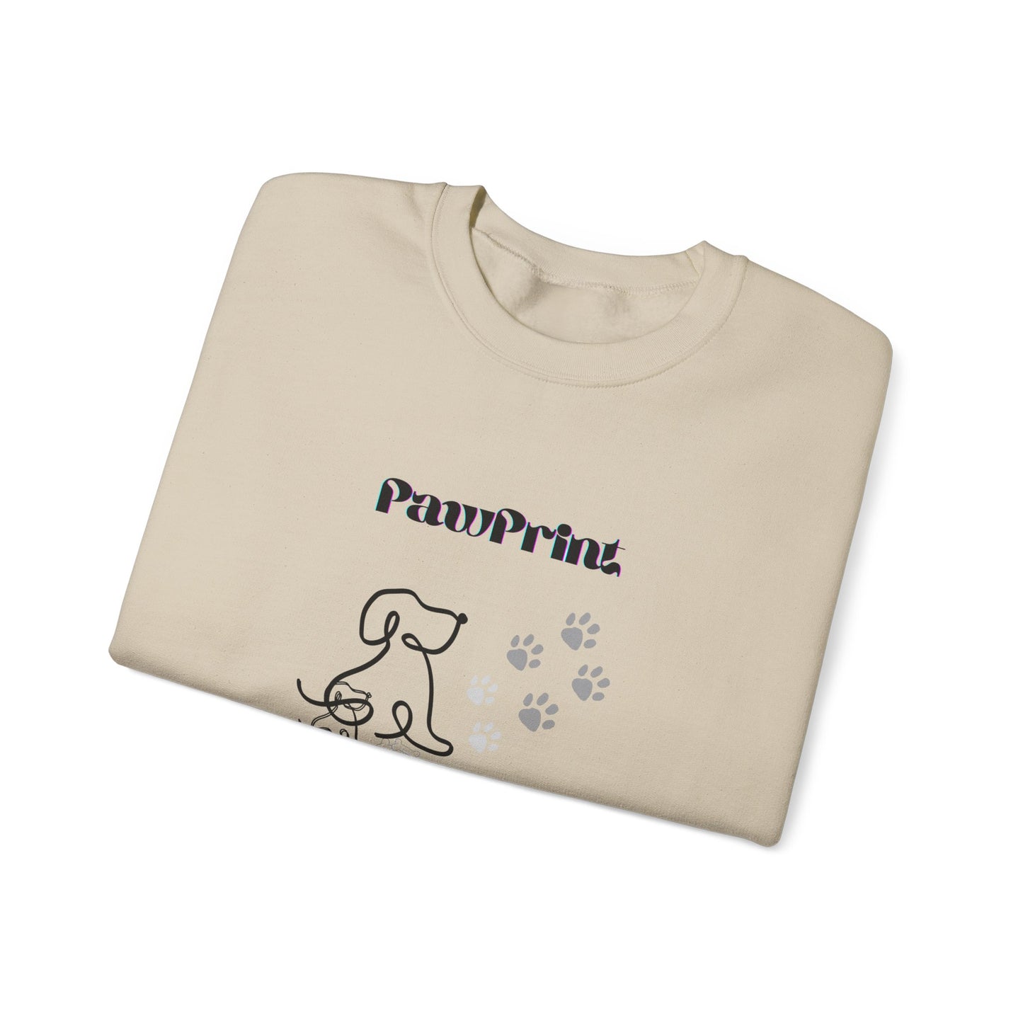 PawPrint Cozy Sweatshirt β Chic Dog Mom & Pet Lover Crewneck