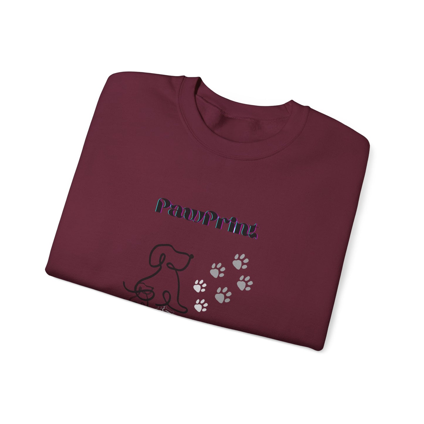 PawPrint Cozy Sweatshirt β Chic Dog Mom & Pet Lover Crewneck