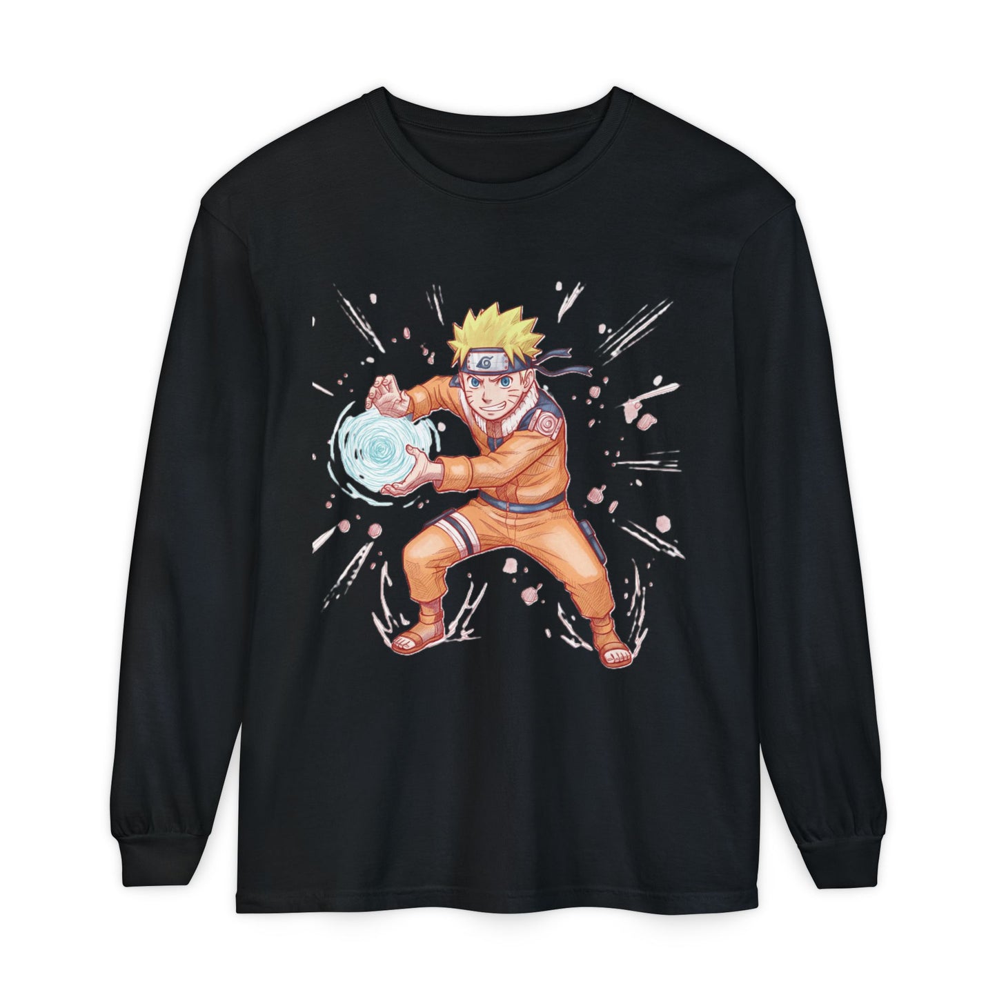Anime Character Long Sleeve T-Shirt - Cool Unisex Graphic Tee for Anime Fans