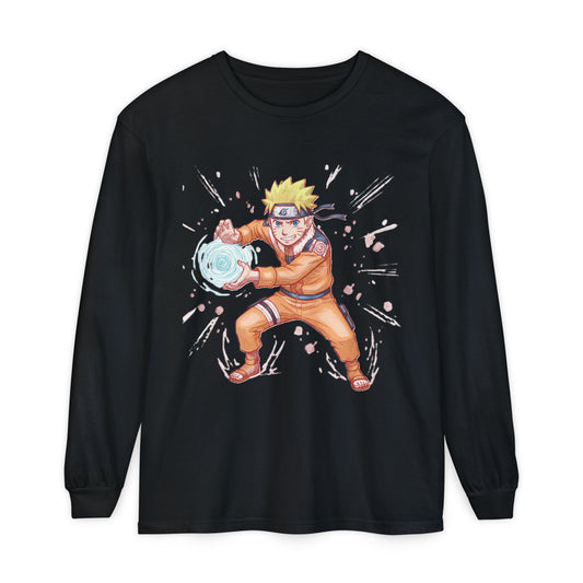 Anime Character Long Sleeve T-Shirt - Cool Unisex Graphic Tee for Anime Fans