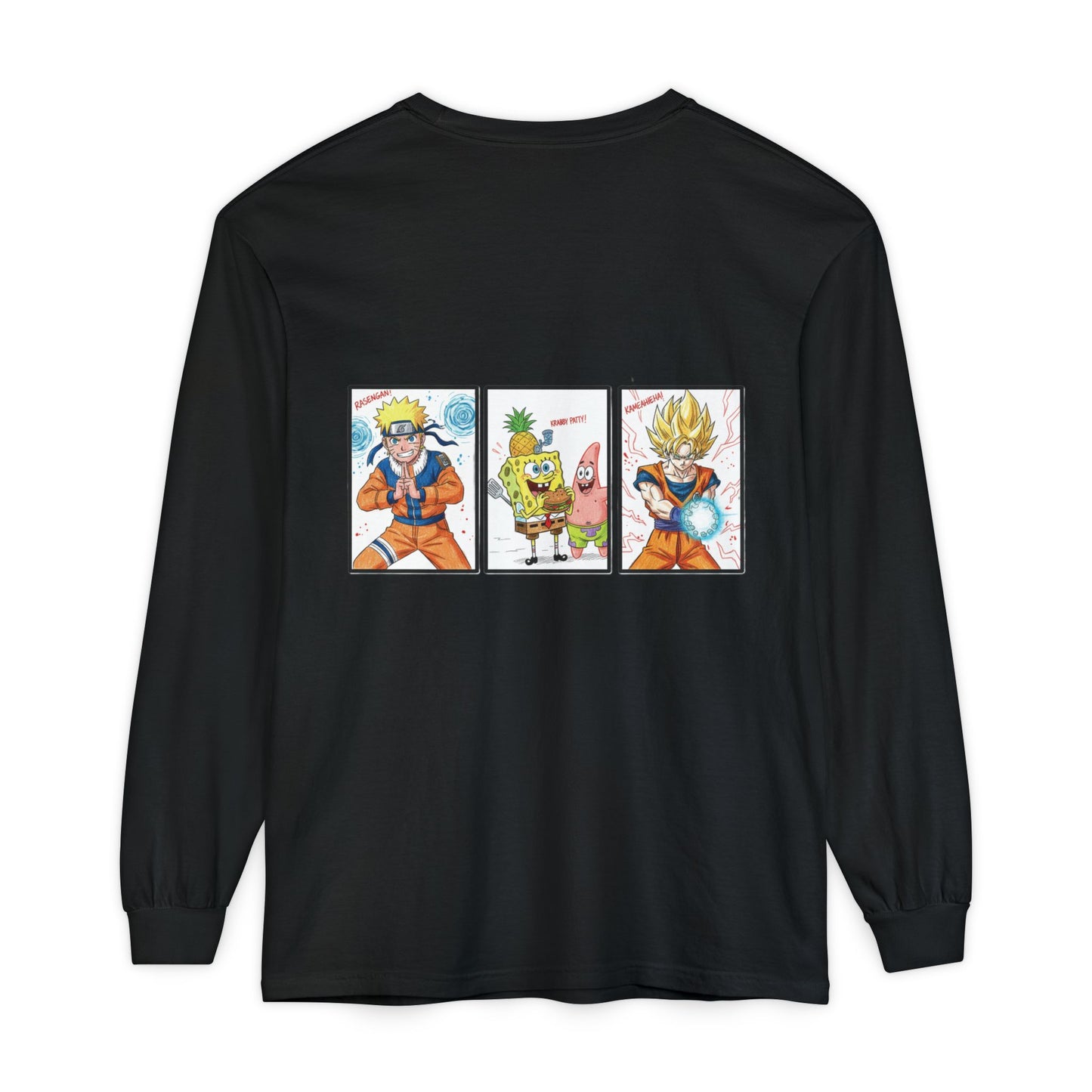 Anime Character Long Sleeve T-Shirt - Cool Unisex Graphic Tee for Anime Fans