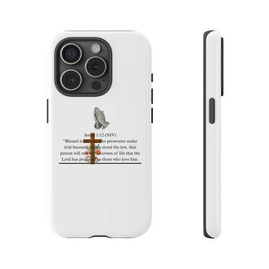 Faith Phone Case | Christian Tough Cover | Inspirational Bible Verse Gift